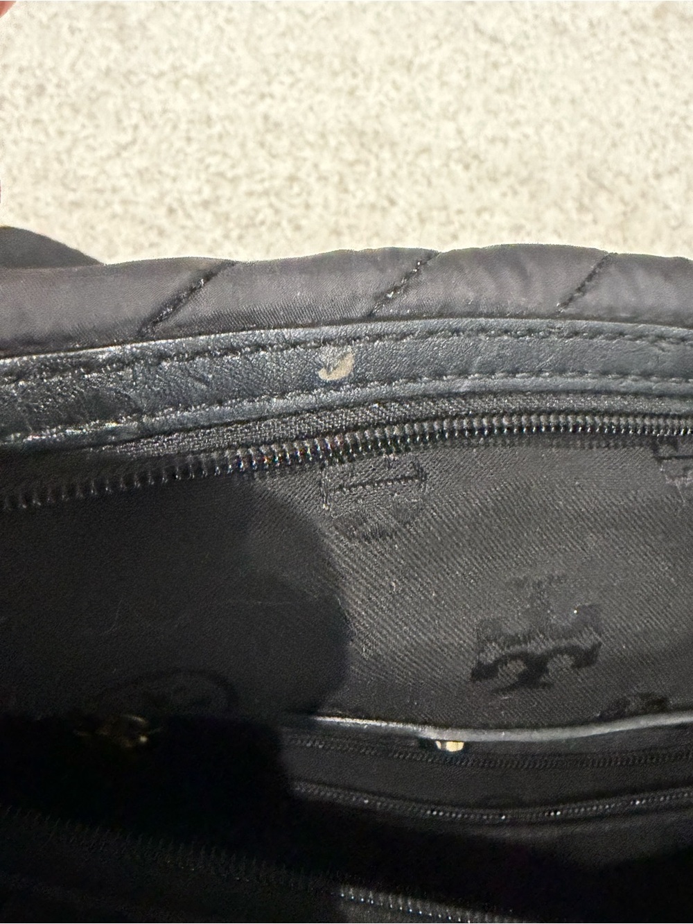 Tory Burch Quilted Tote Bag, Convertible, Women’s Black Crossbody / Shoulder Bag - Picture 7 of 10